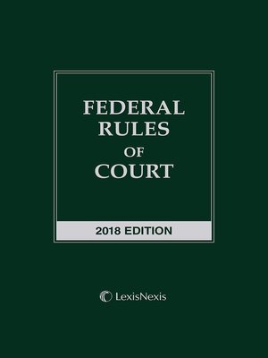 cover image of Federal Rules of Court